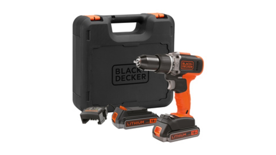 Perceuse-visseuse à percussion sans fil BLACK+DECKER BCD003ME2K-QW