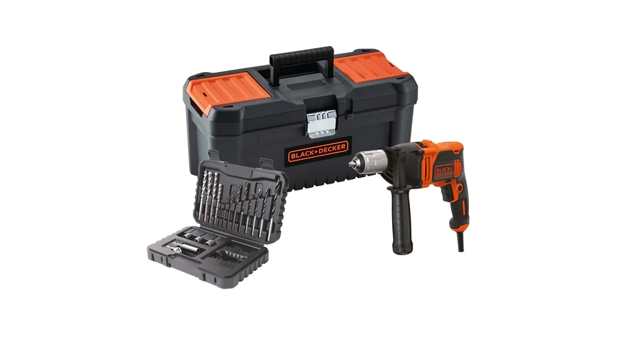 Perceuse à percussion filaire BLACK+DECKER BEH850KA32-QS