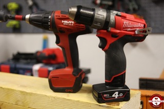 Perceuses-visseuse SFC14-A HILTI et M12 CPD-402C Milwaukee