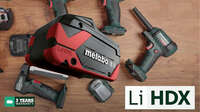 Batteries 18 V LiHDX Metabo avec technologie Tabless 